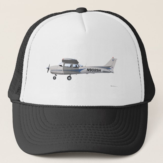 Casquette Bleu de Cessna 172 Skyhawk (Devant)