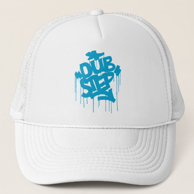 Casquette Bleu de ciel de Dubstep FatCap (Devant)