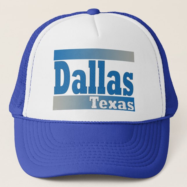 casquette bleu de Dallas Texas (Devant)
