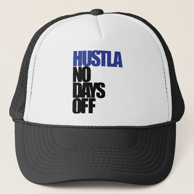 Casquette Bleu de Hustla (Devant)