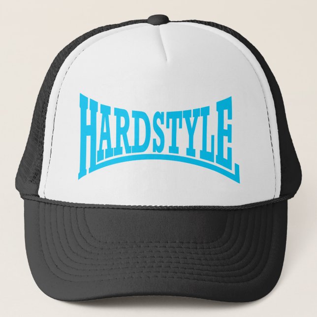 Casquette Bleu de logo de Hardstyle (Devant)