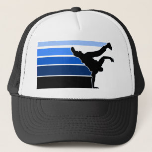 Casquette bleu de noir de gradient de BBOY
