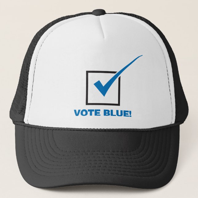 Casquette Bleu de vote (Devant)