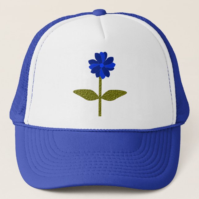 Casquette bleu océanique Daisy (Devant)