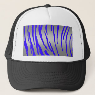 Casquette Bleu Tigre Argent