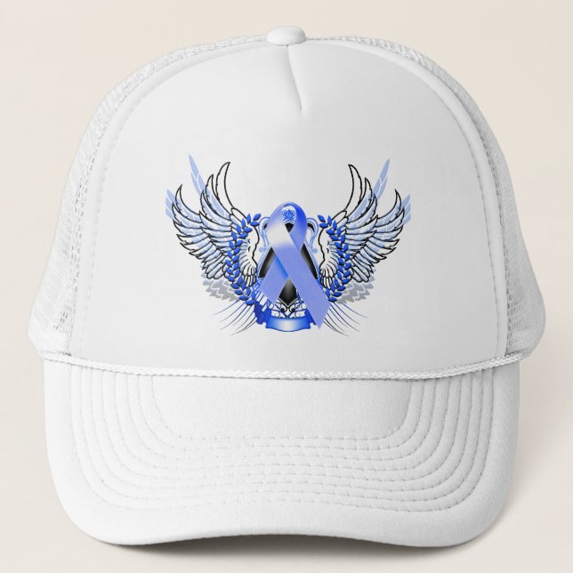 Casquette Bleu tribal de conscience (Devant)