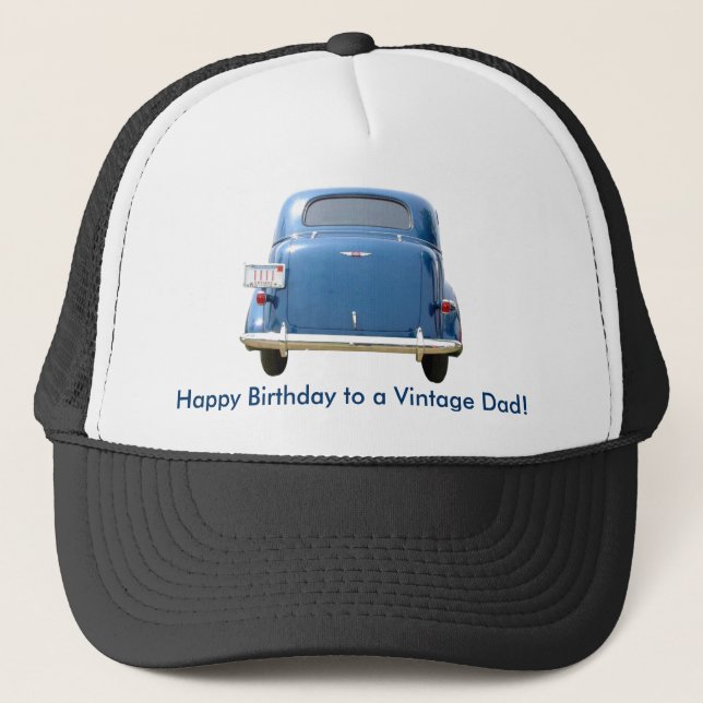 Casquette bleu vintage de Chevy de l'anniversaire (Devant)