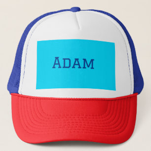 Casquette Bleu violet ajouter un nom de texte retour à l'éco