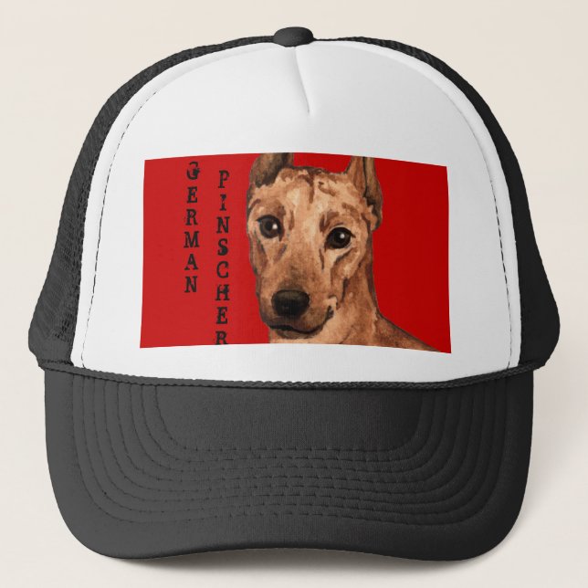 Casquette Bloc de couleur Pinscher allemand (Devant)
