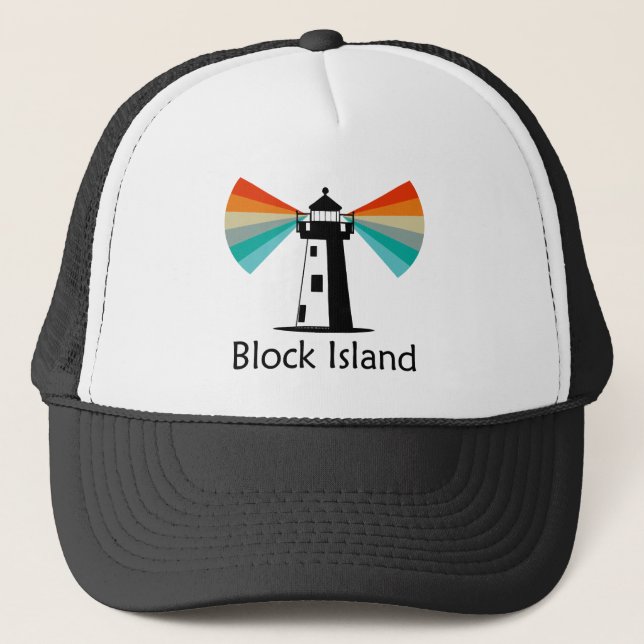 Casquette Block Island Lighthouse Rainbow (Devant)