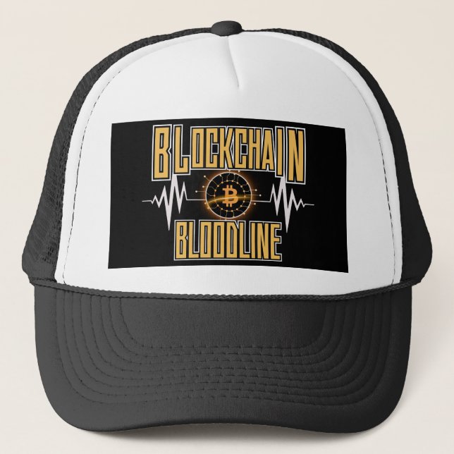 Casquette Blockchain Bloodline™ Crowned Coded Crypto Culture (Devant)