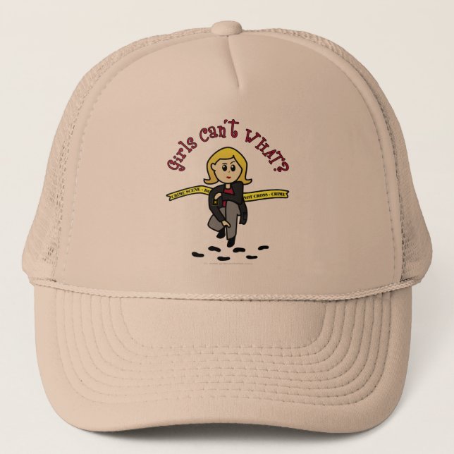Casquette Blonde CSI Girl (Devant)