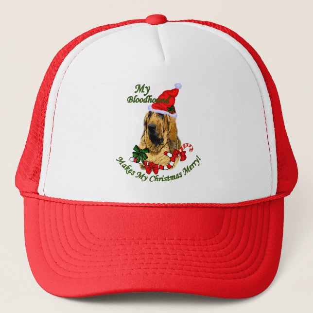 Casquette Bloodhound Cadeaux de Noël (Devant)