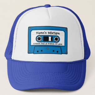 Casquette Blue Audio Cassette Tape