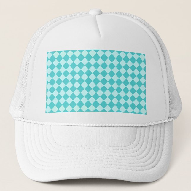 Casquette Blue Combination Diamond Motif par Shirley Taylor (Devant)