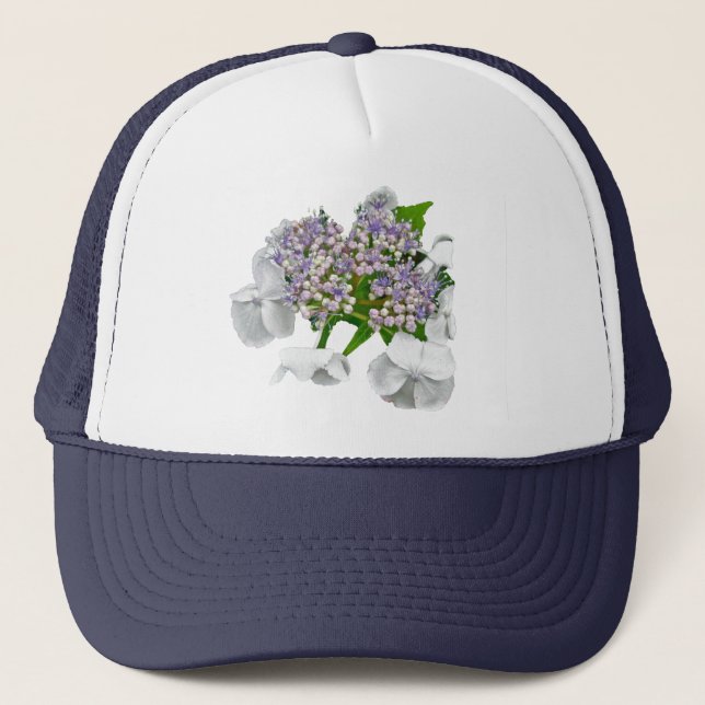 Casquette Blue Lace Hydrangea Coordonner les éléments (Devant)