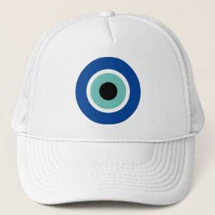 Casquette Blue Mati Evil Eye luck logo de protection