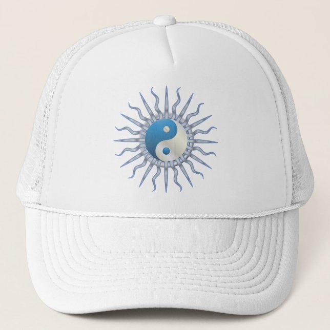 Casquette Blue Starburst Yin Yang (Devant)