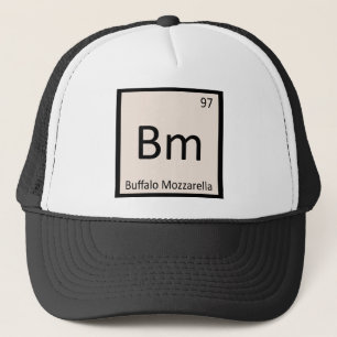 Casquette Bm - Fromage Buffalo Mozzarella Symbole de Chimie