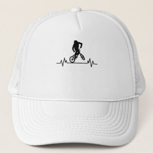 Casquette BMX Heartbeat Design Funny Rider vélo cadeau cadea