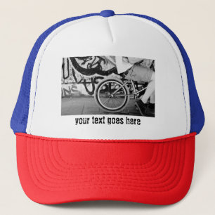 Casquette BMX vélo skate park graffiti noir