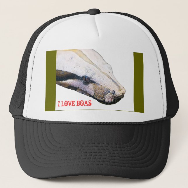 Casquette boa, J'AIME DES BOAS (Devant)