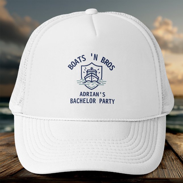 Casquette Boats N Bros Bachelor Party Favor Nautical Groom (Créateur téléchargé)