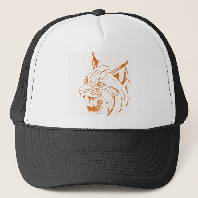 Casquette Bobcat Faune Feline Chat Wild Chat Animal Tiger (Devant)