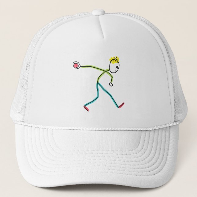 Casquette Bocce Ball Stickman (Devant)
