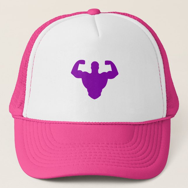 Casquette Bodybuilder Silhouette - Double Biceps Strength (Devant)
