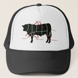 Casquette Boeuf Boucher Carte - Boeuf délicieux et savoureux
