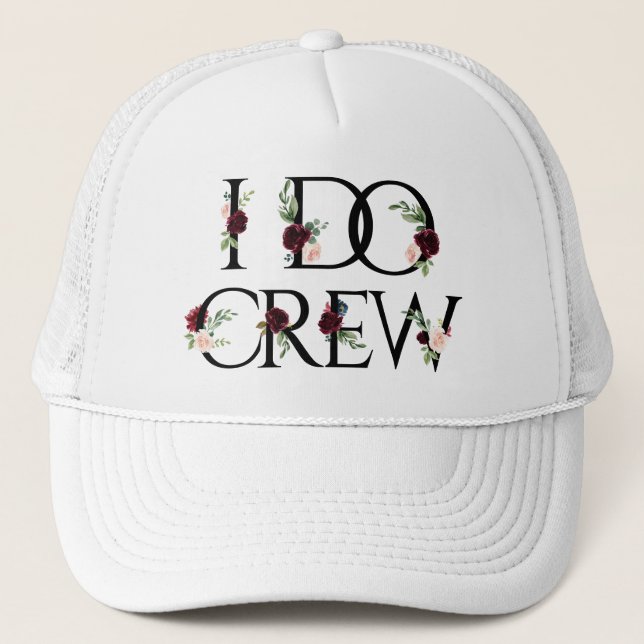 Casquette Boho Bling | Équipe de la mariée en route pour le  (Devant)