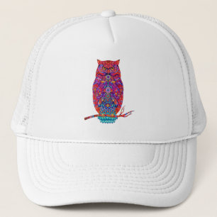 Casquette Boho Owl Vibes Stylish Trucker Chapeau pour Free S