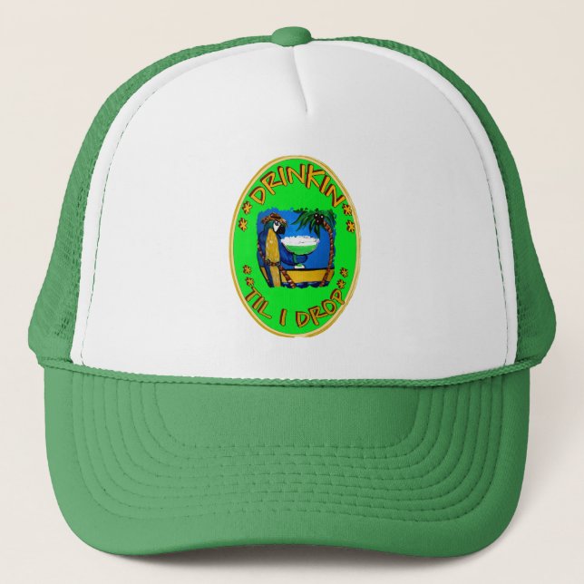 CASQUETTE BOIRE JUSQU'À CE QUE JE TOMBE (Devant)