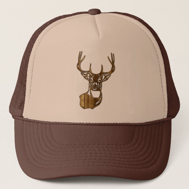 Casquette Bois - Queue blanche Buck Deer (Devant)