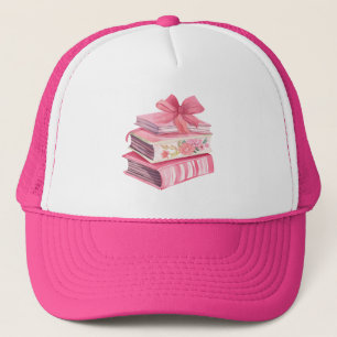 Casquette Boish rose aquarelle arc lecture amour