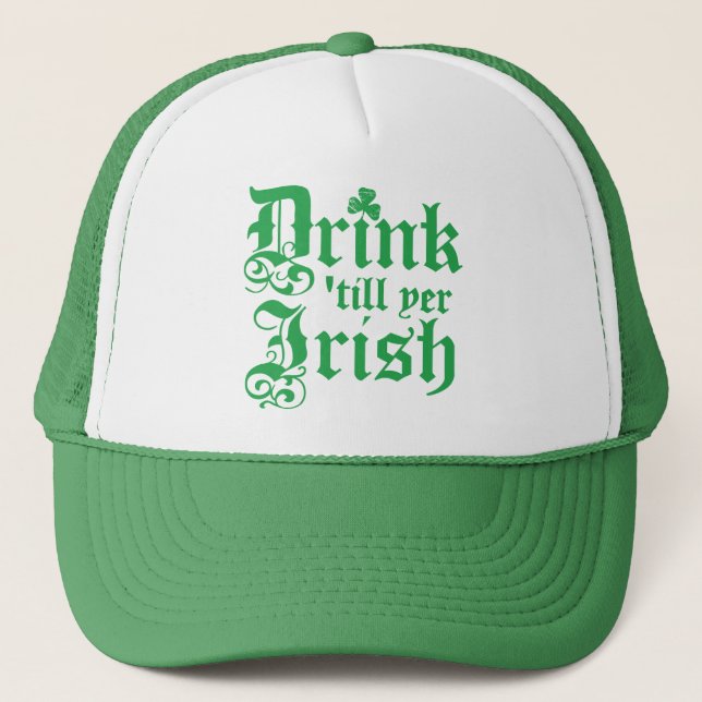 Casquette Boisson 'jusqu'à l'Irlandais de YER (Devant)