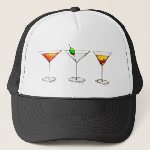 Casquette Boissons Mixtes Cocktails Martini Manhattan Cosmo