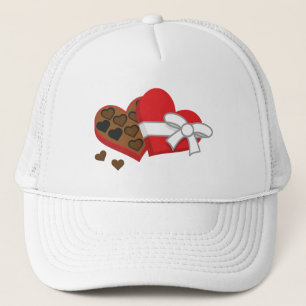 Casquette Boîte à cadeaux au chocolat au coeur - Saint-Valen