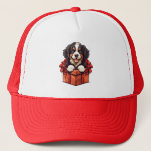 Casquette Boîte cadeau de Noël Bernese Mountain Dog