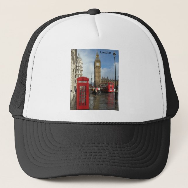 Casquette Boîte de téléphone de Londres et Big Ben (St.K) (Devant)