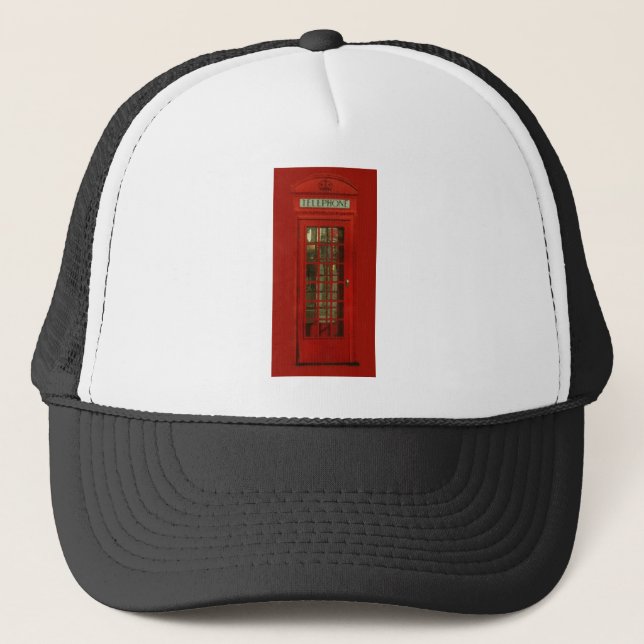 Casquette Boîte téléphonique rouge vintage (Devant)