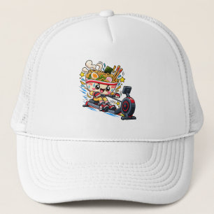 Casquette Bol de ramen mignon Machine à ramer Dessin animé F