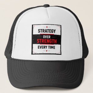 Casquette Bold "Strategy Over Strength Every Time" Graphic w