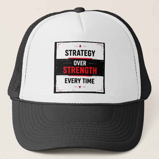 Casquette Bold "Strategy Over Strength Every Time" Graphic w (Devant)