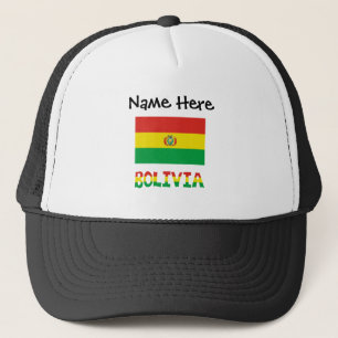 Casquette Bolivie Drapeau Bolivien Personnalisé