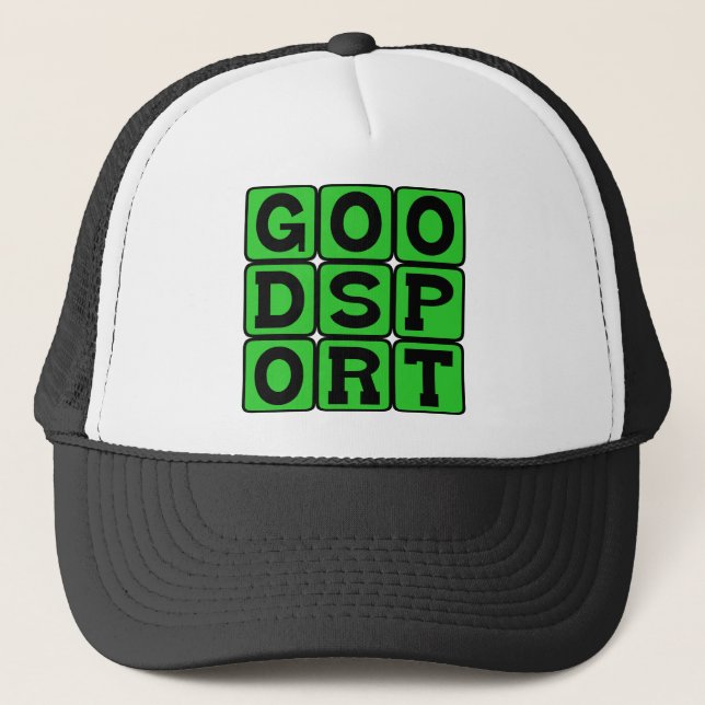 Casquette Bon sportif, adversaire honorable (Devant)