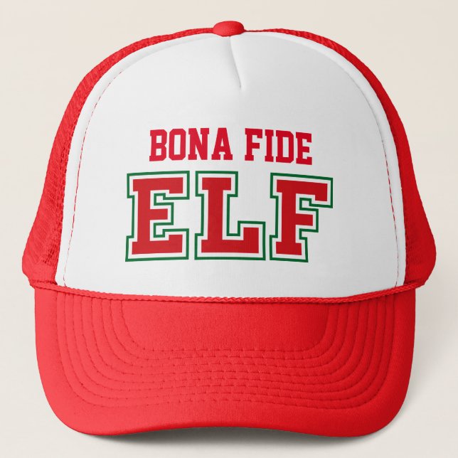Casquette Bona Fide Noël ELF (Devant)