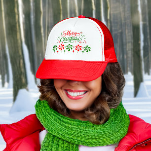 Casquette Bonbons à la menthe de Noël