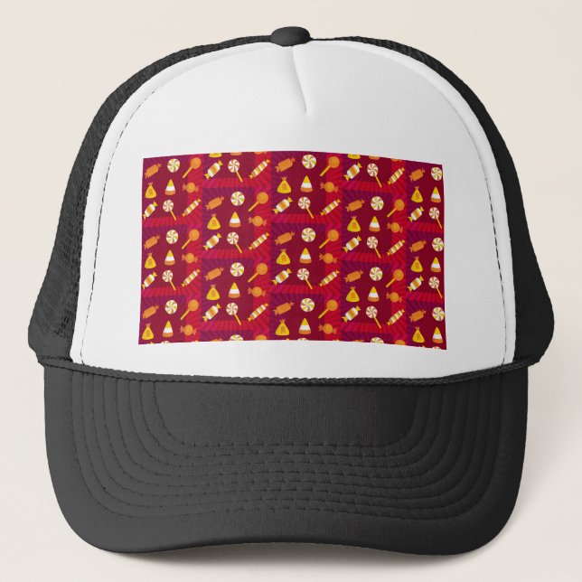Casquette Bonbons d'Halloween PopArt (Devant)